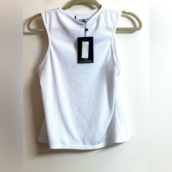 Pretty Little Thing Grey Racer Neck Vest Size 10 - Picture 3 of 5